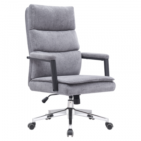 Mobilier Birou - Scaun de birou, gri/crom, ZAVIER