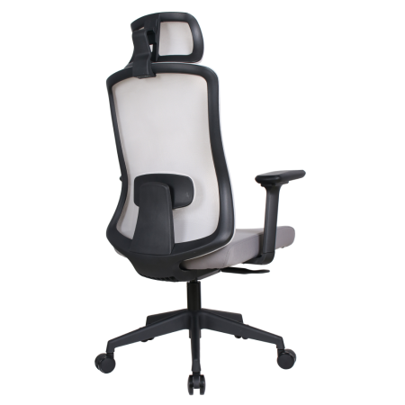 Scaun de birou, gri/negru, ROSANO [3]