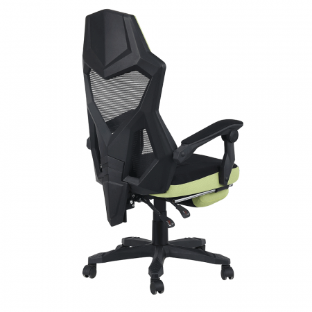 Scaun de birou / joc, negru / verde, JORIK [5]