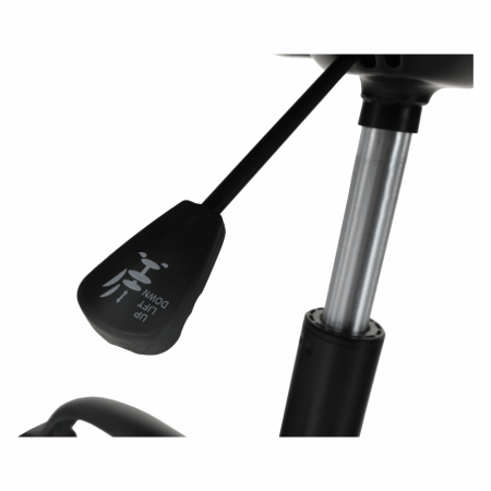 Scaun de birou, material textil din catifea gri deschis / negru, EROL [25]