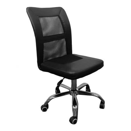 Scaune Birou - Scaun de birou, negru/ crom, IDOR 2 NEW