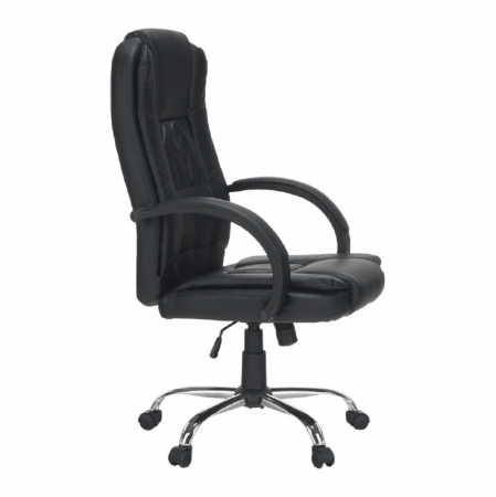 Scaune Birou - Scaun de birou, negru/crom, MADOX