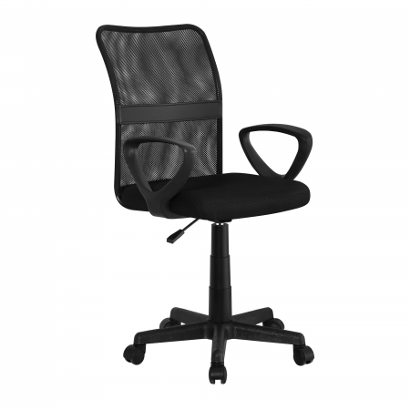 Scaune Birou - Scaun de birou, negru, REMO 3 NEW