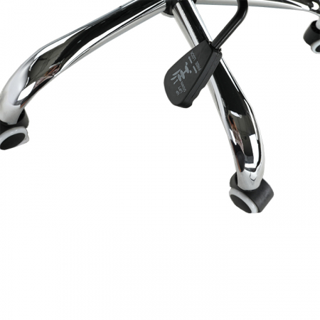 Scaun de birou, piele eco/metal, negru/crom, FARAN [7]