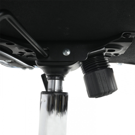 Scaun de birou, piele eco/metal, negru/crom, FARAN [5]