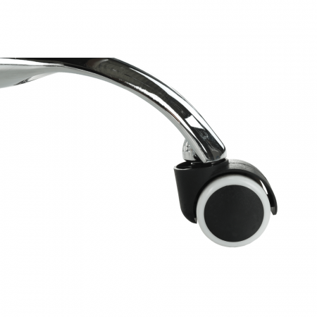 Scaun de birou, piele eco/metal, taupe/crom, FARAN [3]