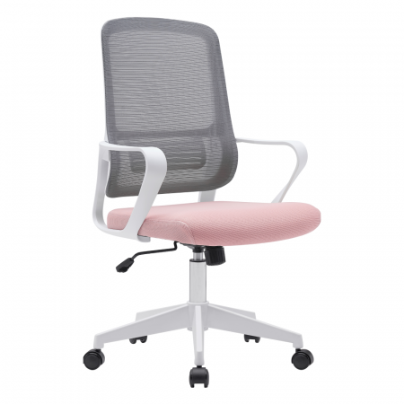 Mobilier Birou - Scaun de birou, roz/gri/alb, SALOMO TIP 1