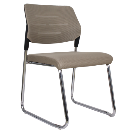 Toate Produsele - Scaun de conferinţă, maro deschis/crom, KLEDI