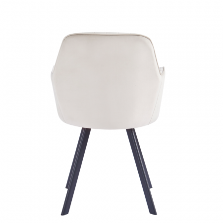Scaun de design, bej-gri, ţesătură Velvet, AURIL [4]