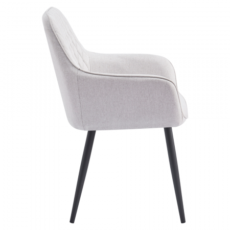 Scaun de design, gri deschis/negru, OSKOR [2]