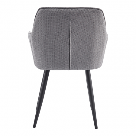 Scaun de design, gri/negru, MARKEN [3]
