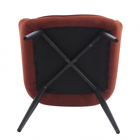 Scaun de design, maro/negru, OSKOR [4]