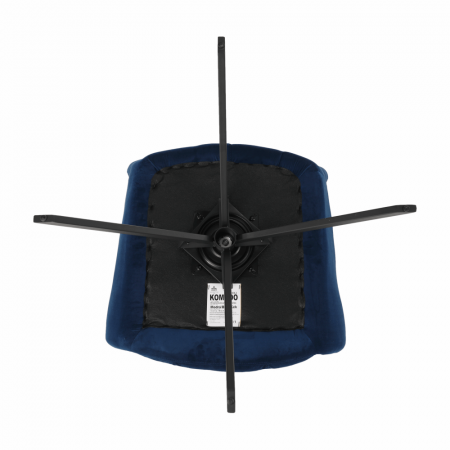 Scaun de design, ţesătură albastră, KOMODO [15]