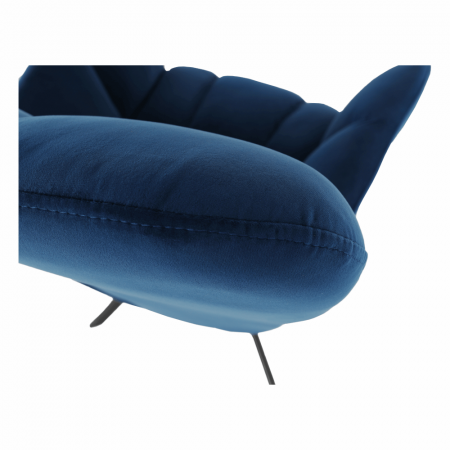 Scaun de design, ţesătură albastră, KOMODO [14]