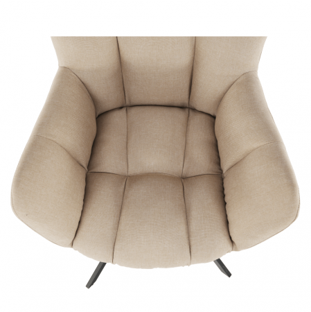 Scaun de design ţesătură bej, KOMODO [14]