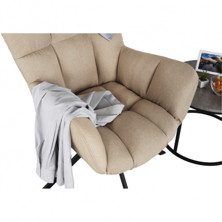 Scaun de design ţesătură bej, KOMODO [7]