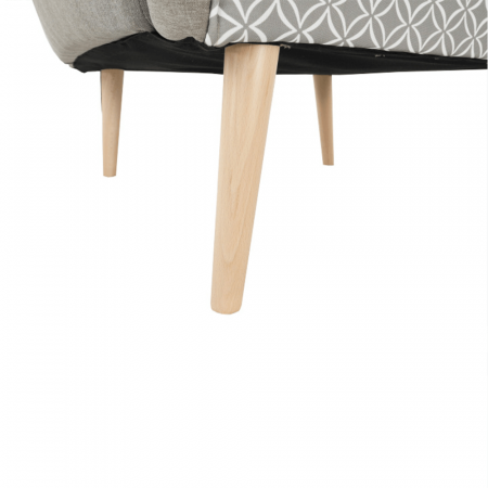 Scaun de design, ţesătură, capuccino/model, BELEK [11]