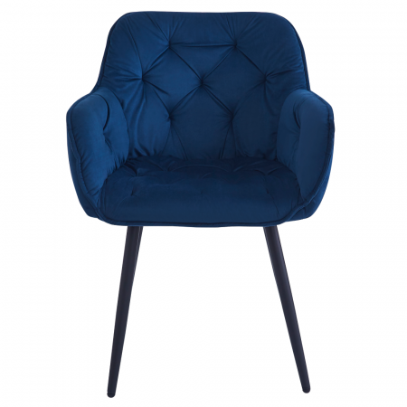 Scaun de design, ţesătură Velvet albastru, FEDRIS NEW [2]