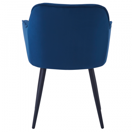 Scaun de design, ţesătură Velvet albastru, FEDRIS NEW [3]