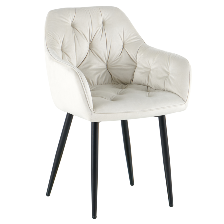 Scaune living/dining - Scaun de design, ţesătură Velvet bej, FEDRIS 2 NEW