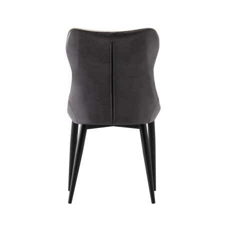 Scaun de dining, gri deschis / gri închis / negru, TABITA [3]