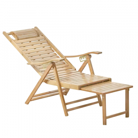 Scaun de grădină, natural, bambus, URSEL [1]