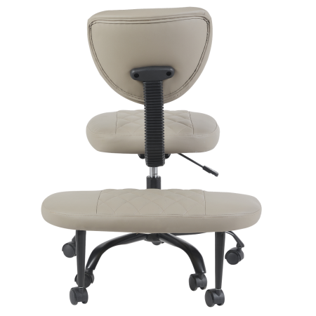 Scaun de îngenuncheat ergonomic, gri-maro Taupe piele ecologică/negru, SAMER [5]
