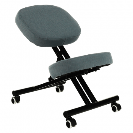 Scaune Birou - Scaun de îngenunchiere ergonomic, gri deschis / negru, KILIAN