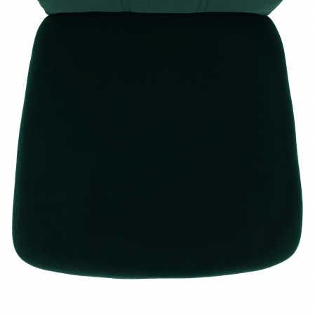Scaun de masă, ţesătură de catifea smarald / crom, OLIVA NEW [5]