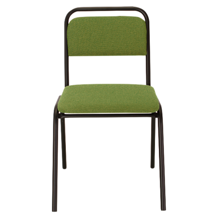 Scaun de şedinţă, stivuibil, verde, VISITOR [1]