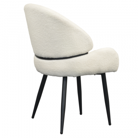 Scaun de sufragerie, alb/negru, SANAKO TYP 1 [3]