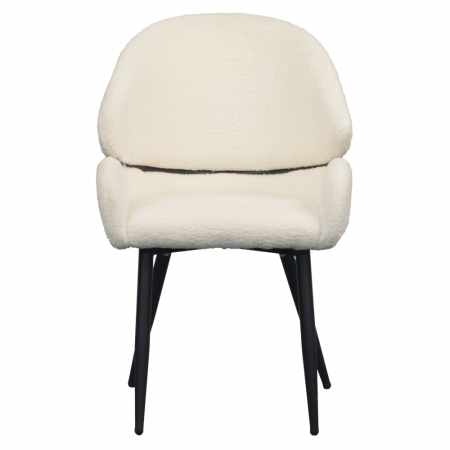 Scaun de sufragerie, alb/negru, SANAKO TYP 1 [1]