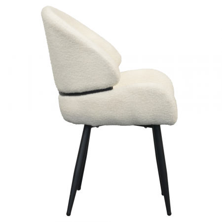 Scaun de sufragerie, alb/negru, SANAKO TYP 1 [2]