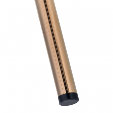 Scaun de sufragerie de design, alb Ivory/rose gold roz cromat, [4]