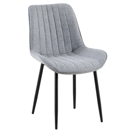 Toate Produsele - Scaun de sufragerie, gri deschis/negru, ZAJRA