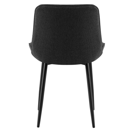 Scaun de sufragerie, gri închis/negru, DELTA [4]