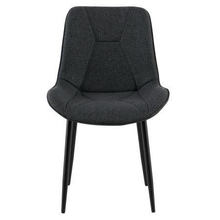 Scaun de sufragerie, gri închis/negru, DELTA [1]