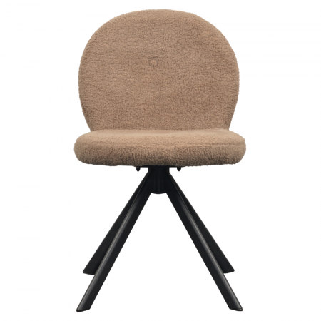 Scaune living/dining - Scaun de sufragerie, maro deschis/negru, RODIA