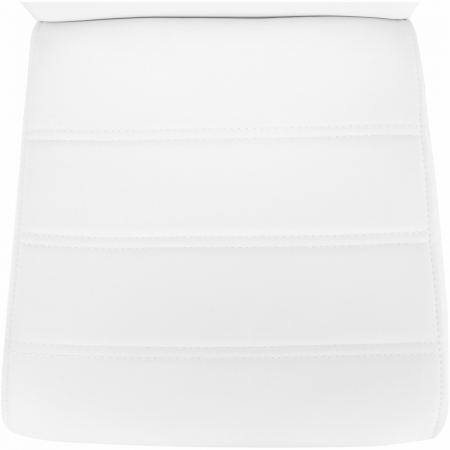 Scaun dining, alb / crom, VATENA [4]