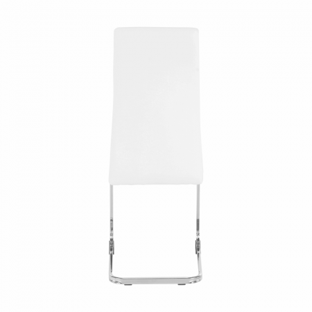Scaun dining, alb / crom, VATENA [15]