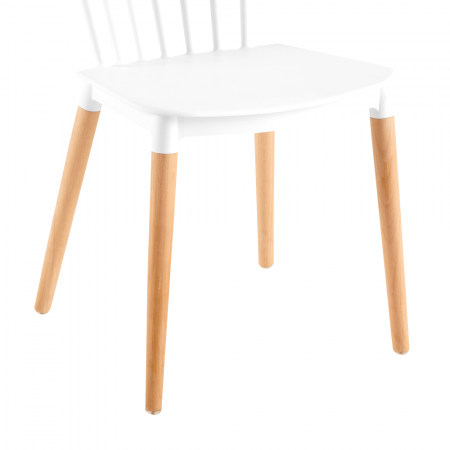 Scaun dining, alb / fag, ZOSIMA [6]