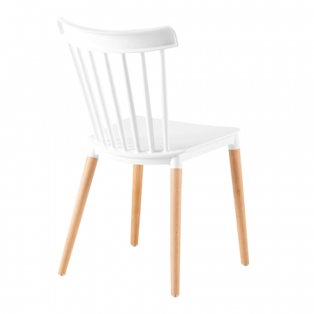 Scaun dining, alb / fag, ZOSIMA [1]