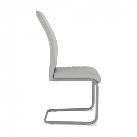 Scaun dining, gri deschis / gri, NOBATA [4]