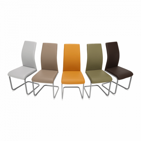 Scaun dining, gri deschis / gri, NOBATA [12]