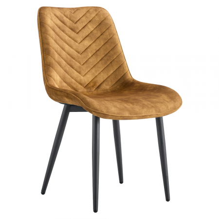 Scaune bucatarie - Scaun dining, maro-aurie/negru, ZAINA TIP 2