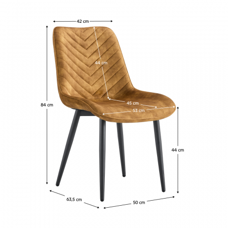 Scaun dining, maro-aurie/negru, ZAINA TIP 2 [1]