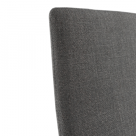 Scaun dining, material textil gri închis/crom, AMINA [9]