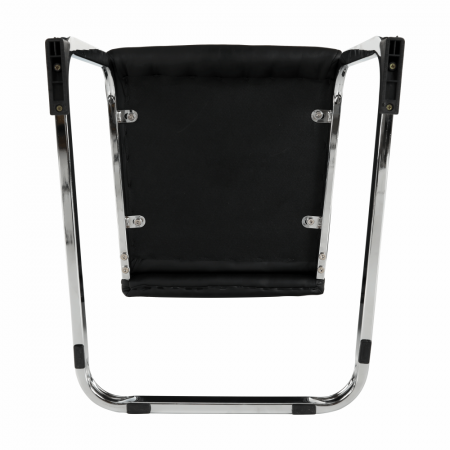Scaun dining, negru / crom, VATENA [4]