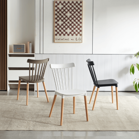 Scaun dining, negru / fag, ZOSIMA [9]