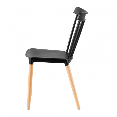 Scaun dining, negru / fag, ZOSIMA [3]
